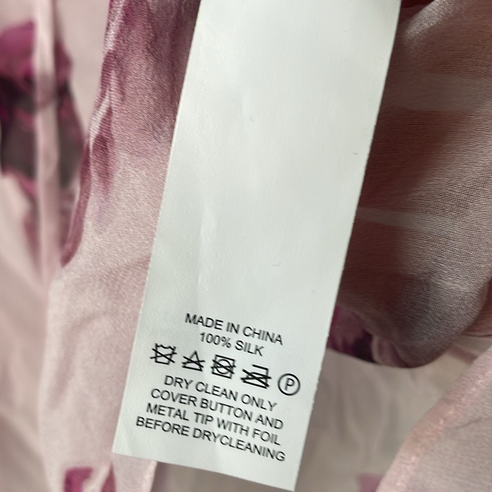 Kate Spade encore rose chiffon top S - Picture 4 of 6